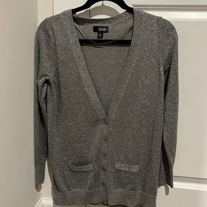 Silver glitter/grey cardigan